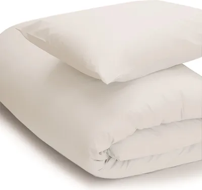 Image de Housse de couette en percale Belledorm, facile d'entretien BM169 (Kingsize) (Blanc)
