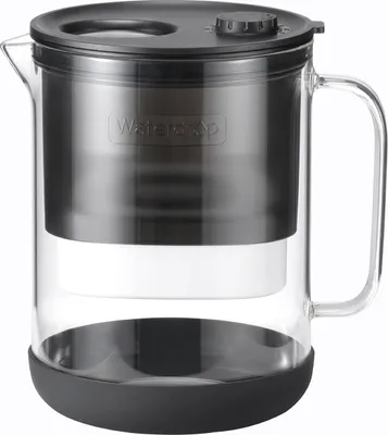 Produktbild von Glas-Wasserfilter - reduziert Chlorgehalt und Schwermetalle - 1,5 Liter - Glas - Weiß