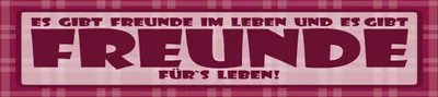 Produktbild von vianmo Holzschild 10x46 cm und es gibt Freunde für´s Leben