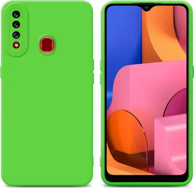 Produktbild von Cadorabo Hülle für Samsung Galaxy A20s Schutz Hülle in Grün TPU Silikon Etui Case Handyhülle