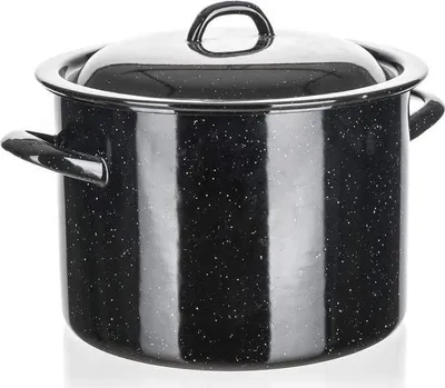Produktbild von BANKETT Topf emailliert 22 cm, mit Deckel