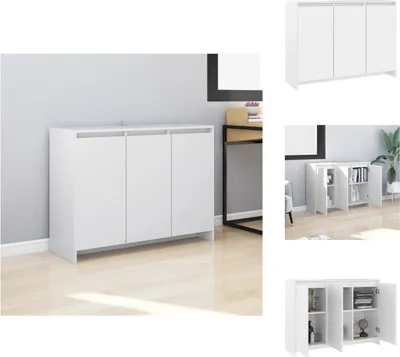 Produktbild von vidaXL Sideboard Weiß 102x33x75 cm Holzwerkstoff -  Sideboards