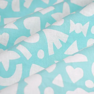 Productafbeelding van Cretonne sticker, wit en blauw