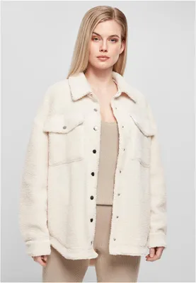Obrázok produktu pre Urban Classics - Dámske tričko Oversized Sherpa Overshirt sand - 5X