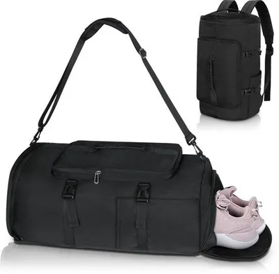 Produktbild von Unyqoos® Sporttasche 45 L – geräumige Sport- und Reisetasche mit Schuhfach, wasserabweisendem Oxford-Gewebe & abnehmbarem Schultergurt