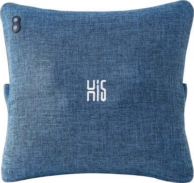 Produktbild von Hi5 Bravo Plus Shiatsu-Massagekissen mit Wärmefunktion, 4 Massageköpfe, Abschaltautomatik, waschbarer Bezug für Schultern, Nacken, Rücken und Beine - Indigo