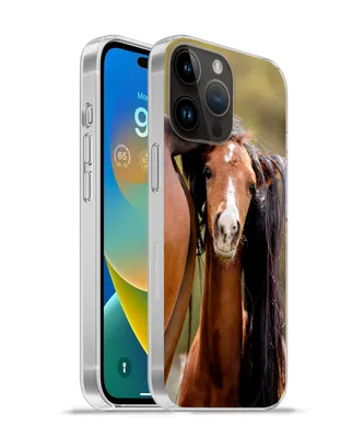 Produktbild von MuchoWow® Handyhülle Schutzhülle Hülle für Apple iPhone 14 Pro Max Pferde - Natur - Braun Silikon Softcase Handy Hülle - Hardcover