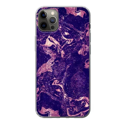 Produktbild von MuchoWow® Handyhülle Schutzhülle Hülle für iPhone 12 Pro Max Marmor - Naturstein - Mineralien Silikon Softcase Handy Hülle - Hartschale