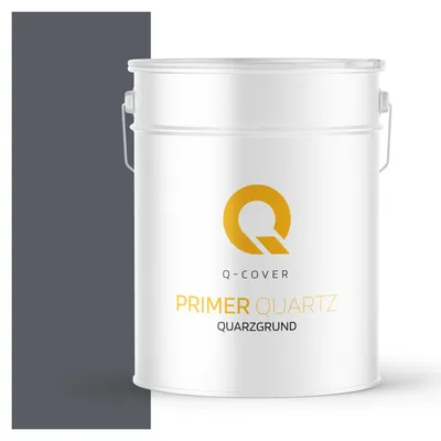Produktbild von Quarzgrund für Silikonharz-Putz Graphitgrau F256 15 kg – Haftgrund für innen & außen, quarzhaltige Grundierung Q-COVER