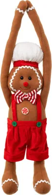 Zdjęcie produktu dla Ozdoba WISZĄCY PIERNIKOWY LUDZIK 72 cm brązowy