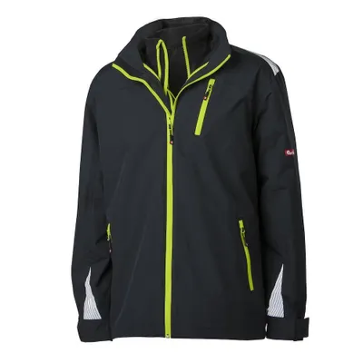 Produktbild von FORTIS 3-in-1Jacke 24, schw./lime,Gr.S