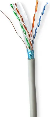 Produktbild von Nedis CAT6 Netzwerkkabel Rolle - Solid - F/UTP - CCA - 305 m - Innen - Rund - PVC - Grau - Pull Box - ausziehbar