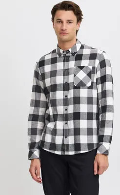 Produktbild von Blend BHShirt Herren Freizeithemd Hemd aus 100% Baumwolle Brusttasche Button-down-Kragen Langarm regular fit