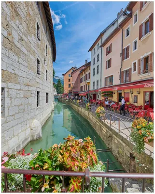 Produktbild von Wallario Poster - Romantik in der Altstadt, Kunstdruck Größe: 40 x 50 cm