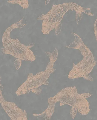 Produktbild von Superfresco Easy Vlies Tapete Pisces grau rosegold 10 m x 0.52 m