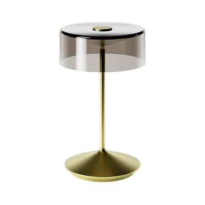 Produktbild von SIGOR Akku-Glasleuchte Numotion 265mm goldfarben Tischleuchte 2,2W FlexMood 2200K/2700K IP54 Ra85 dimmbar
