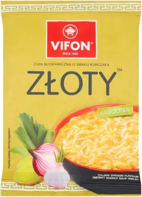 Zdjęcie produktu dla VIFON Zupka Chińska Błyskawiczna - Zupa Instant o Smaku Kurczak Złoty 70 g