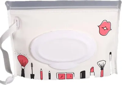 Image de Sac de lingettes humides réutilisable avec poignée 24x13 cm