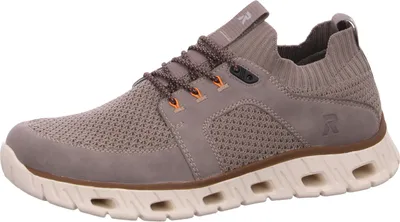 Produktbild von Rieker Herren Sneaker Strick Slipper mit Gummizug und losen Soft Einlagen 04351, Größe:46 EU, Farbe:Beige