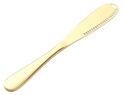2er Set Buttermesser aus Edelstahl, 20,5 cm, Gold