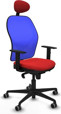 Image de Chaise de bureau avec appui-tête Jorquera Piqueras y Crespo 1D036G1 Rouge