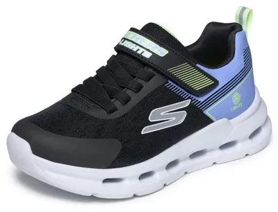 Zdjęcie produktu dla Skechers, dziewczęce buty sportowe Glide-Step Lights, kolor czarny, materiał: syntetyczny, elementy tekstylne, rozmiar 29 EU