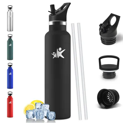 Produktbild von Mulbijeo Edelstahl Trinkflasche 1L BPA-frei auslaufsicher