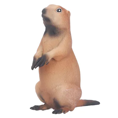 Obrázek produktu pro Svišť socha,Svišť figurka,Plastová socha zvířete,Zvířecí socha,Figurka divokého zvířete,Simulační model zvířete
