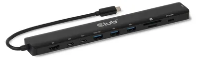 Produktbild von Club3D Usb-C 10In1-Hub >Hdmi/3Xusb-C/3Xusb/Lan 8K30Hz Pd140W