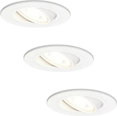 Image de HOFTRONIC - Spot LED encastrable 4W 345lm 4000K Inclinable Dimmable Blanc IP20