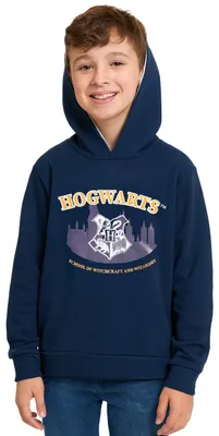 Produktbild von Harry Potter Hoodie für Jungen - Hogwarts Kinder Kapuzenpullover Pullover mit Kapuze Sweatshirt Blau 110-116