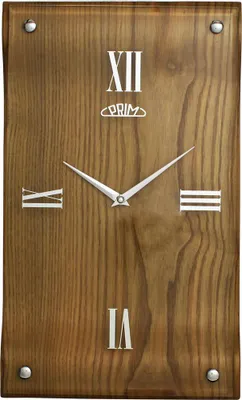 Produktbild von PRIM Timber Wanduhr Holz Naturbelassen 24 x 40 cm Quarzuhrwerk