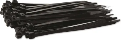 Produktbild von KSS Kabelbinder-Sortiment Polyamid 6.6, schwarz, 203x7,6, UV-beständig, 100 Stück