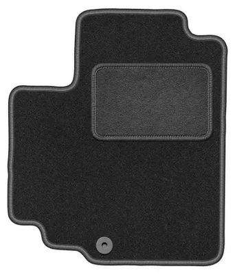 Image de Tapis conducteur en moquette pour Nissan Pixo 2008-2013 (à hayon) – 1 pièce, gris graphite, sur mesure – Wielganizator LUX