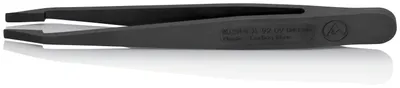Immagine prodotto di Pinzette in plastica ESD, nere 92 09 04 ESD KNIPEX | 4003773087007