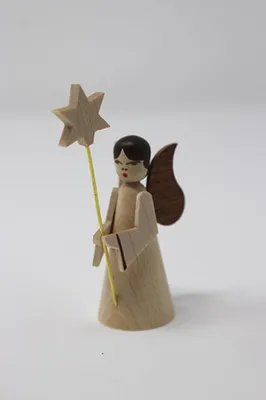 Zdjęcie produktu dla Miniaturowa figurka aniołka z gwiazdą, wysokość 5 cm, NOWA