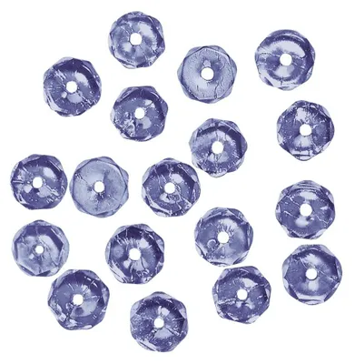 Image de Rayher - 14200830 - Perles en verre, facettées, 4 mm, iridescentes, couleur saphir