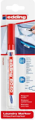 Produktbild von Edding Wäschemarker 8040 1 mm rot 1er-Blister