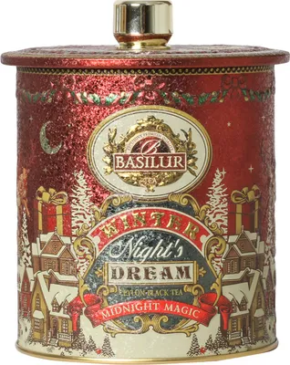Produktbild von BASILUR Schwarzer lose Tee aus Ceylon mit Kirschen Kornblumenblüten und Kirsch Eis Aroma in einer Dose 100g