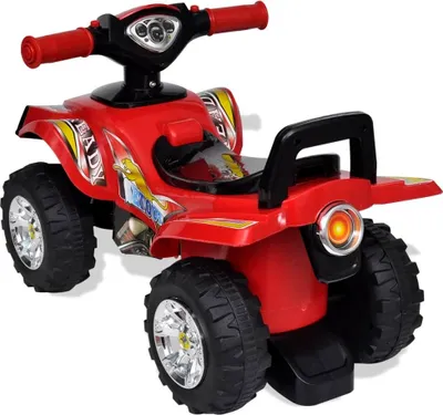 Image de vidaXL Quad rouge à monter pour enfants avec son et lumière
