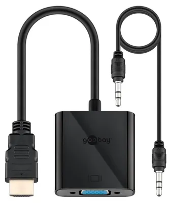 Image de goobay Adaptateur HDMI/VGA 15 pôles nickelé (Bulk)