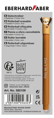 Obrázok produktu pre Eberhard Faber 582108, Guľôčkové pero s vrchnákom, Hnedá, Plast, Kolo, Všestranný, 0,7 mm
