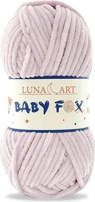 Produktbild von Luna Art Baby Fox Plüschgarn - Weicher Polyester, ideal für Babykleidung und Spielzeug