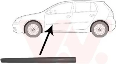 Produktbild von VAN WEZEL Zierleiste für die Tür Vorne Links Leiste für VW Golf V Schrägheck (1K1) 5894403