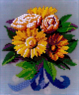Produktbild von Stick it® Blumenstrauß Motiv 3 ca. 1.900 Teile mit XXL-Steckvorlage