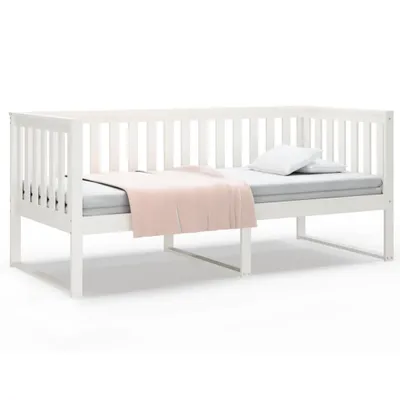Produktbild von vidaXL Tagesbett ohne Matratze Weiß 90x200 cm Massivholz Kiefer