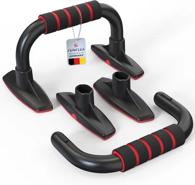 Produktbild von Push Up Bars, ergonomisch, rutschfeste Griffe, handgelenksfreundlich, für Zuhause