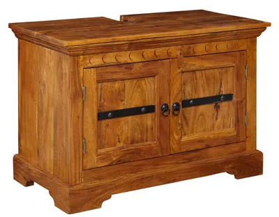 Immagine prodotto di MASSIVMOEBEL24 | OXFORD #01005 Mobile lavabo in legno di acacia - laccato / miele 88x43x60