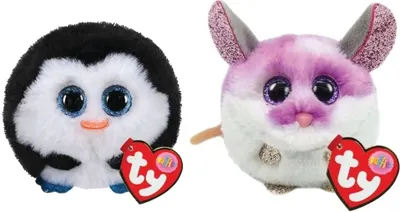 Produktbild von Ty - Stofftiere - Teeny Puffies - Waddles Penguin & Colby Mouse