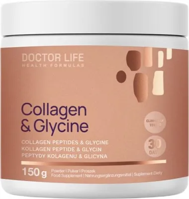 Productafbeelding van Collageenpeptiden met glycine, voedingssupplement, 150g